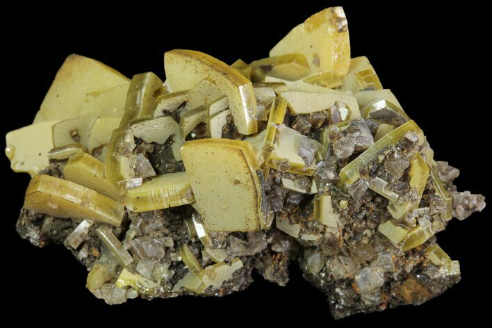 Sandwich Wulfenite Crystal Cluster - Ojuela Mine, Mexico #103489